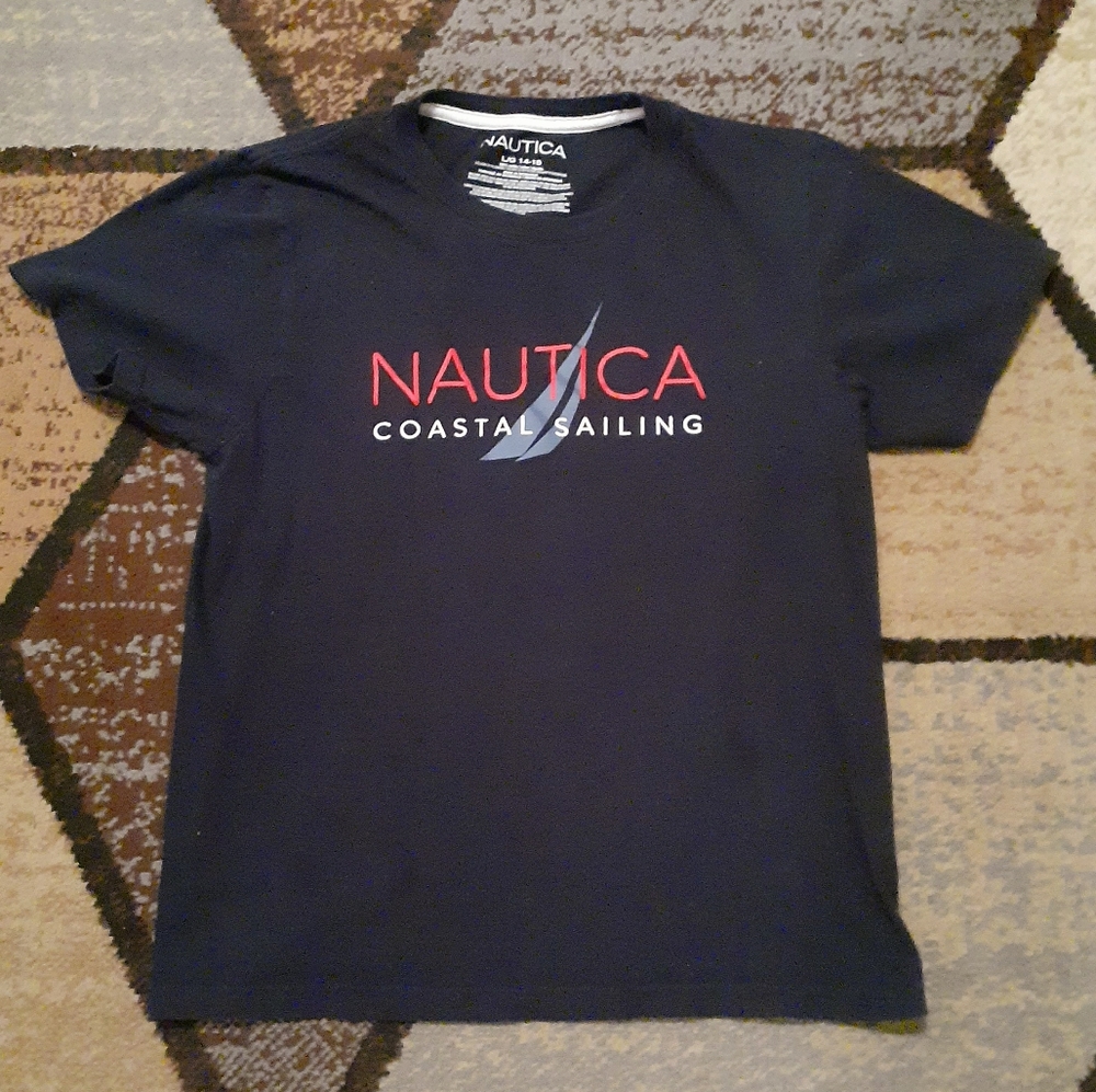 Nautica Boys Navy Blue Tshirt